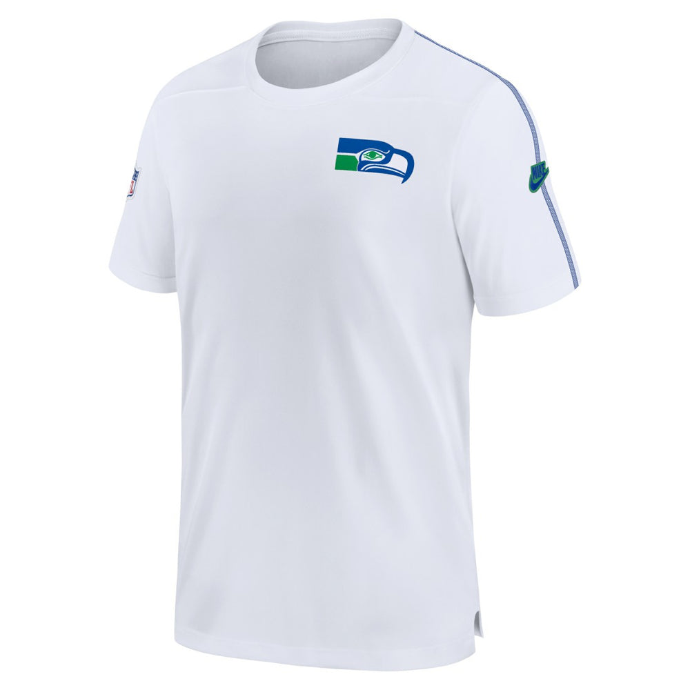 Seattle Seahawks Sideline Alternate Logo Coach Performance Top - White Tops