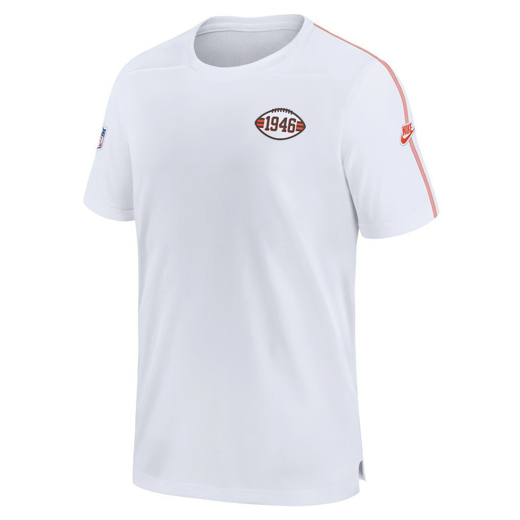 Cleveland Browns Sideline Alternate Logo Coach Performance T-Shirt - White T-shirts