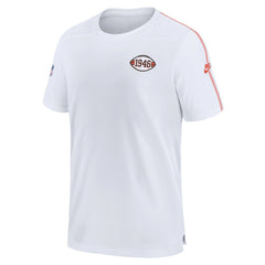 Cleveland Browns Sideline Alternate Logo Coach Performance T-Shirt - White T-shirts