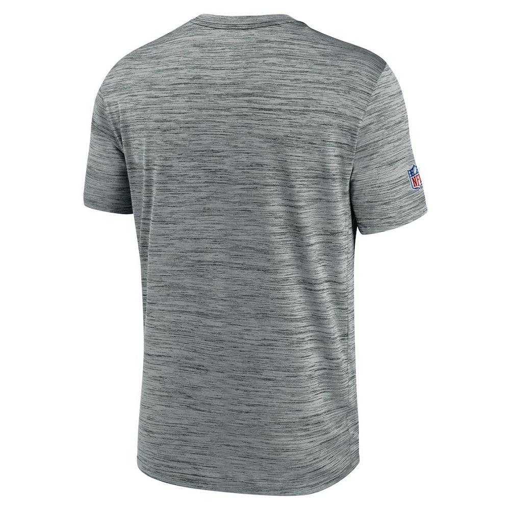 Minnesota Vikings Sideline Velocity Throwback Logo Dri-FIT T-Shirt - Gray T-shirts