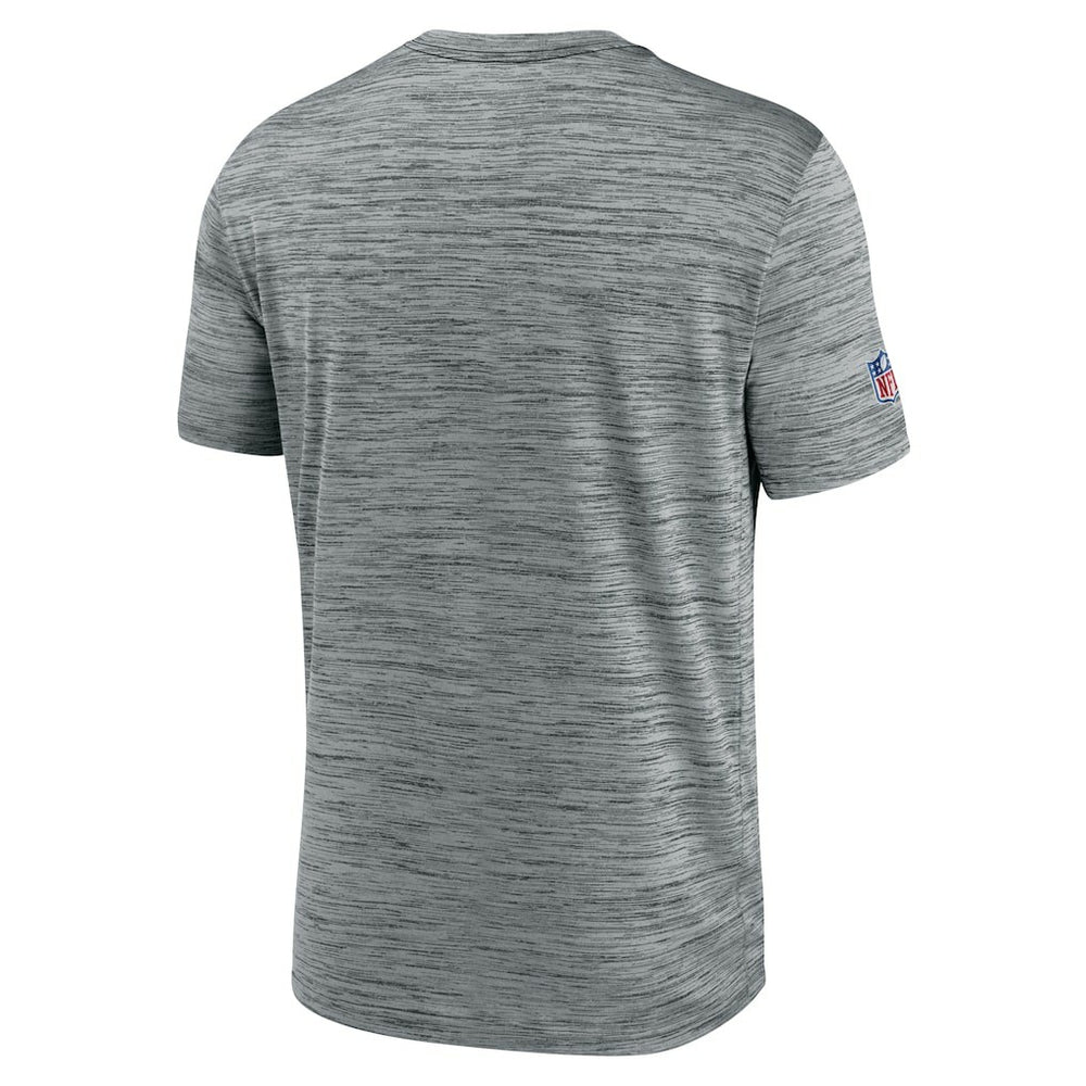 Philadelphia Eagles Sideline Velocity Throwback Logo Dri-FIT T-Shirt - Gray T-shirts