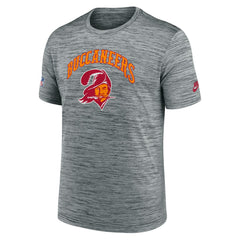 Tampa Bay Buccaneers Sideline Velocity Throwback Logo Dri-FIT T-Shirt - Gray T-shirts
