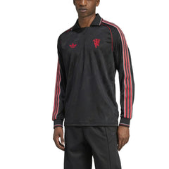 Manchester United Originals Lifestyler Long Sleeve Jersey Black - Adidas cheap