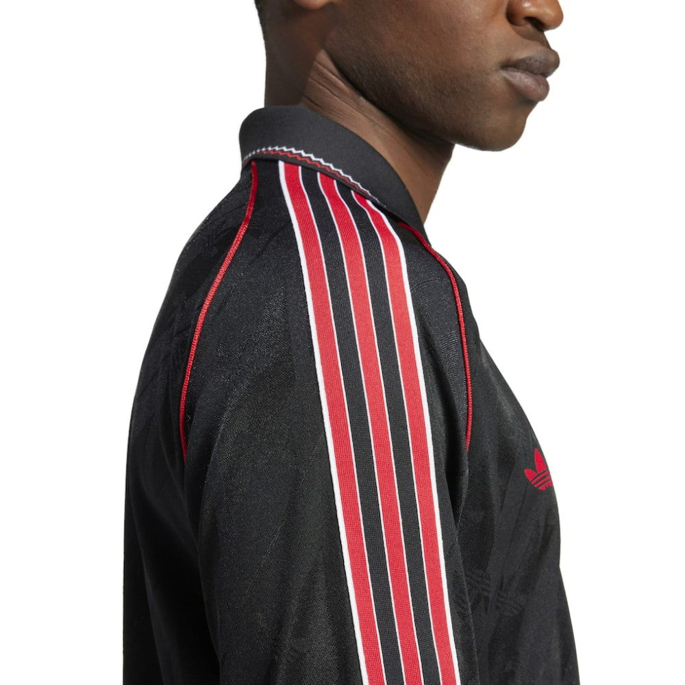 Manchester United Originals Lifestyler Long Sleeve Jersey Black - Adidas cheap