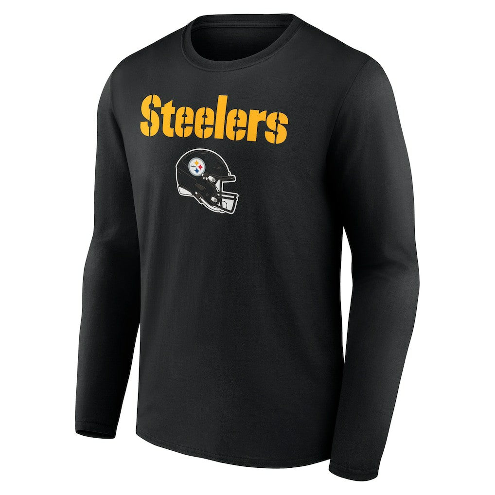 Joey Porter Jr. Pittsburgh Steelers Team Wordmark Player Name & Number Long Sleeve T-Shirt - Black T-shirts