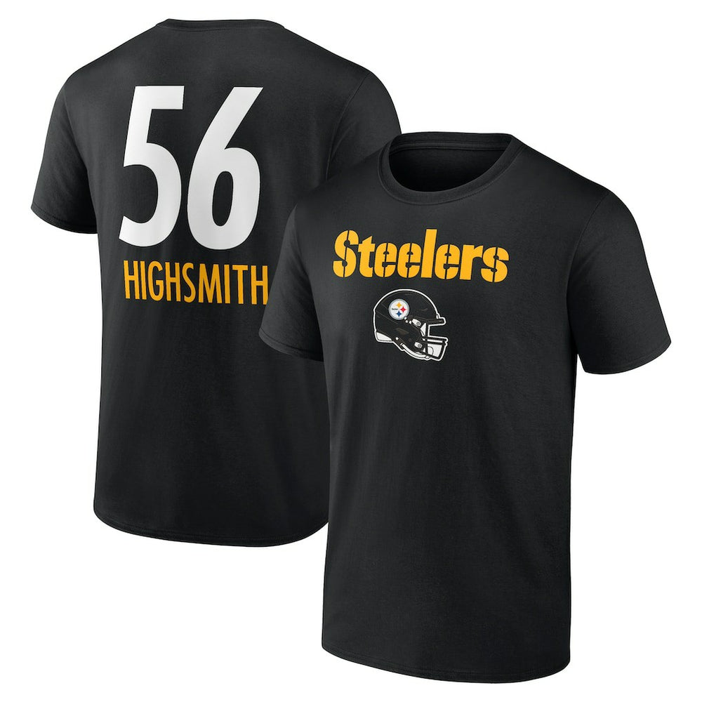 Alex Highsmith Pittsburgh Steelers Team Wordmark Player Name & Number T-Shirt - Black T-shirts