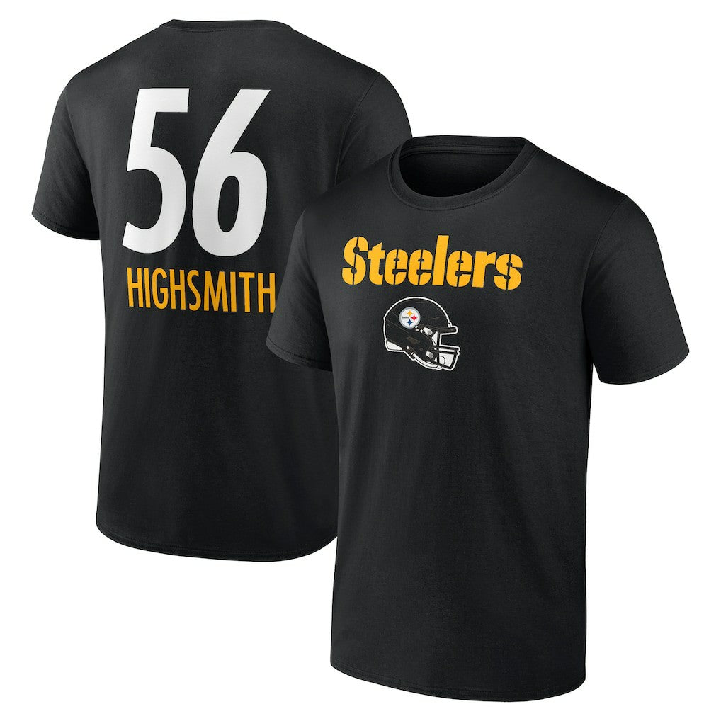 Alex Highsmith Pittsburgh Steelers Team Wordmark Player Name & Number T-Shirt - Black T-shirts
