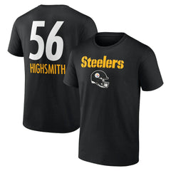 Alex Highsmith Pittsburgh Steelers Team Wordmark Player Name & Number T-Shirt - Black T-shirts