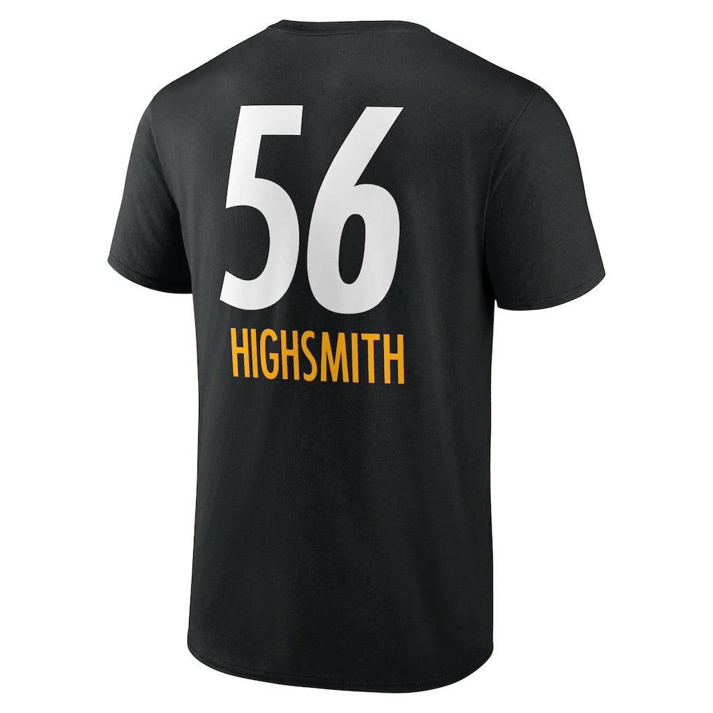 Alex Highsmith Pittsburgh Steelers Team Wordmark Player Name & Number T-Shirt - Black T-shirts