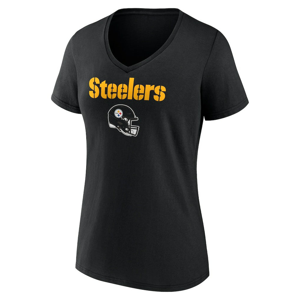 Alex Highsmith Pittsburgh Steelers Women's Team Wordmark Player Name & Number V-Neck T-Shirt - Black T-shirts