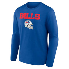 Damar Hamlin Buffalo Bills Team Wordmark Player Name & Number Long Sleeve T-Shirt - Royal T-shirts