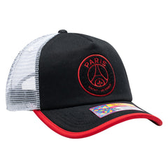 Paris Saint-Germain Unisex Strike One8th Trucker Adjustable Hat  Black