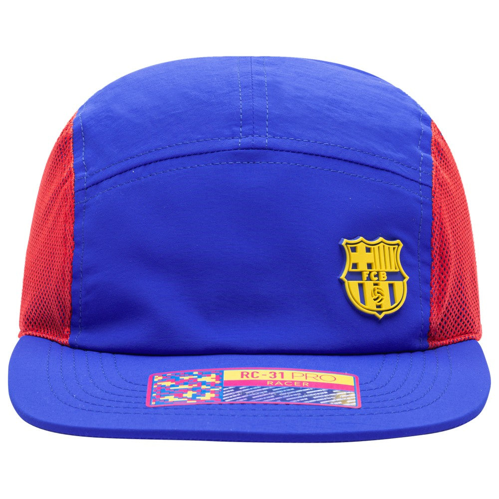 Barcelona Unisex Wing Racer Adjustable Hat Blue