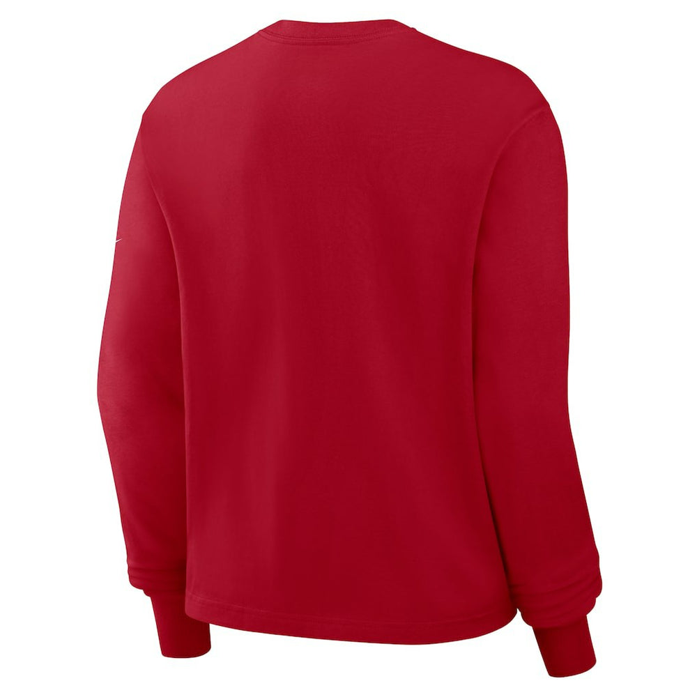 San Francisco 49ers Women's Boxy Long Sleeve T-Shirt - Scarlet T-shirts