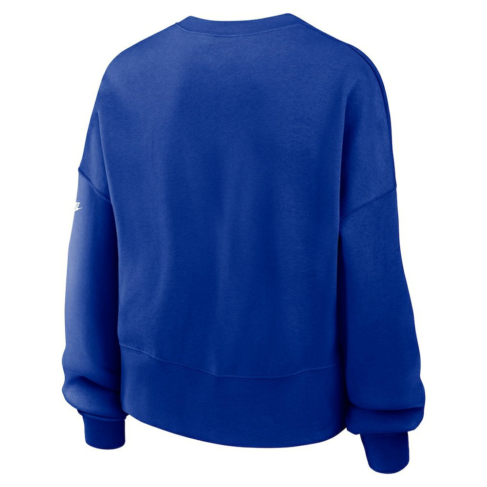 Dallas Cowboys Women's Oversized Rewind Pullover Sweatshirt - Royal Pullover