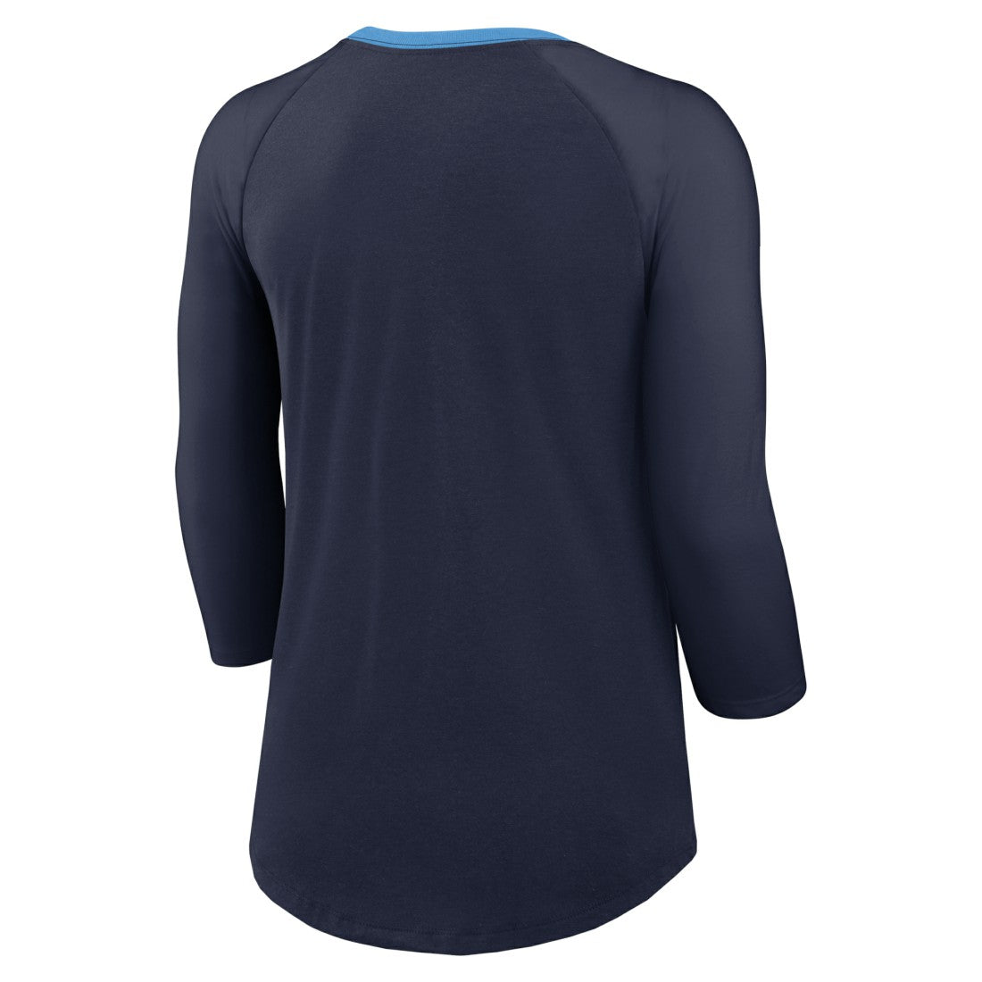 Tennessee Titans Women's 3/4 Sleeve Raglan Fashion Top - Navy Tops