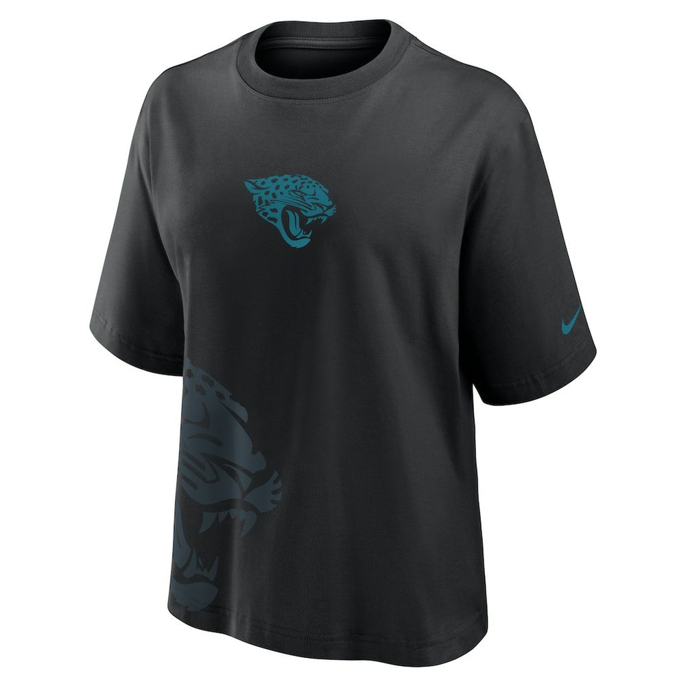 Jacksonville Jaguars Women's Boxy T-Shirt - Black T-shirts