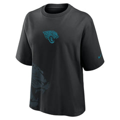 Jacksonville Jaguars Women's Boxy T-Shirt - Black T-shirts