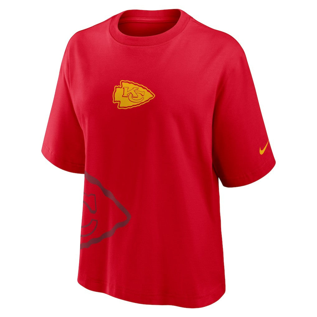 Kansas City Chiefs Women's Boxy T-Shirt - Red T-shirts