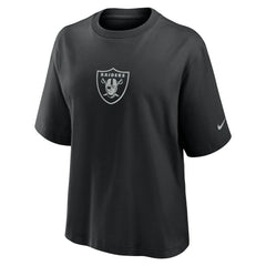 Las Vegas Raiders Women's Boxy T-Shirt - Black T-shirts