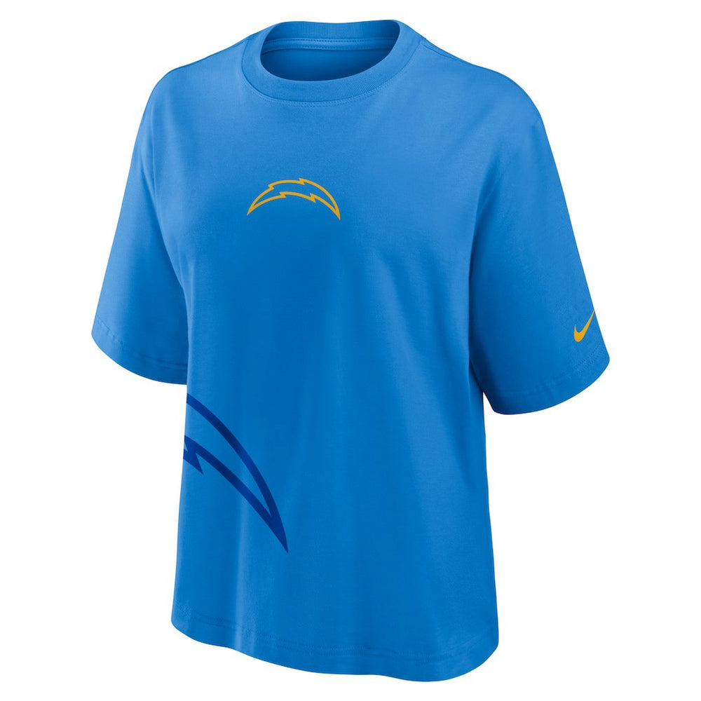 Los Angeles Chargers Women's Boxy T-Shirt - Powder Blue T-shirts