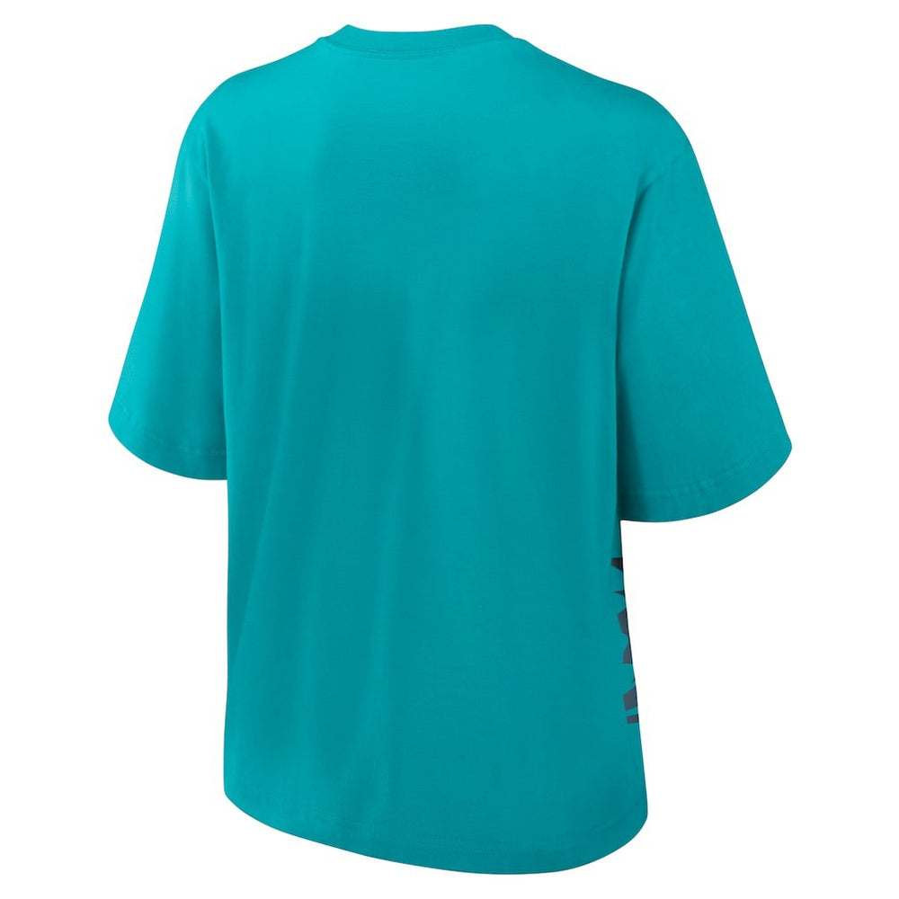 Miami Dolphins Women's Boxy T-Shirt - Aqua T-shirts