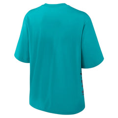 Miami Dolphins Women's Boxy T-Shirt - Aqua T-shirts