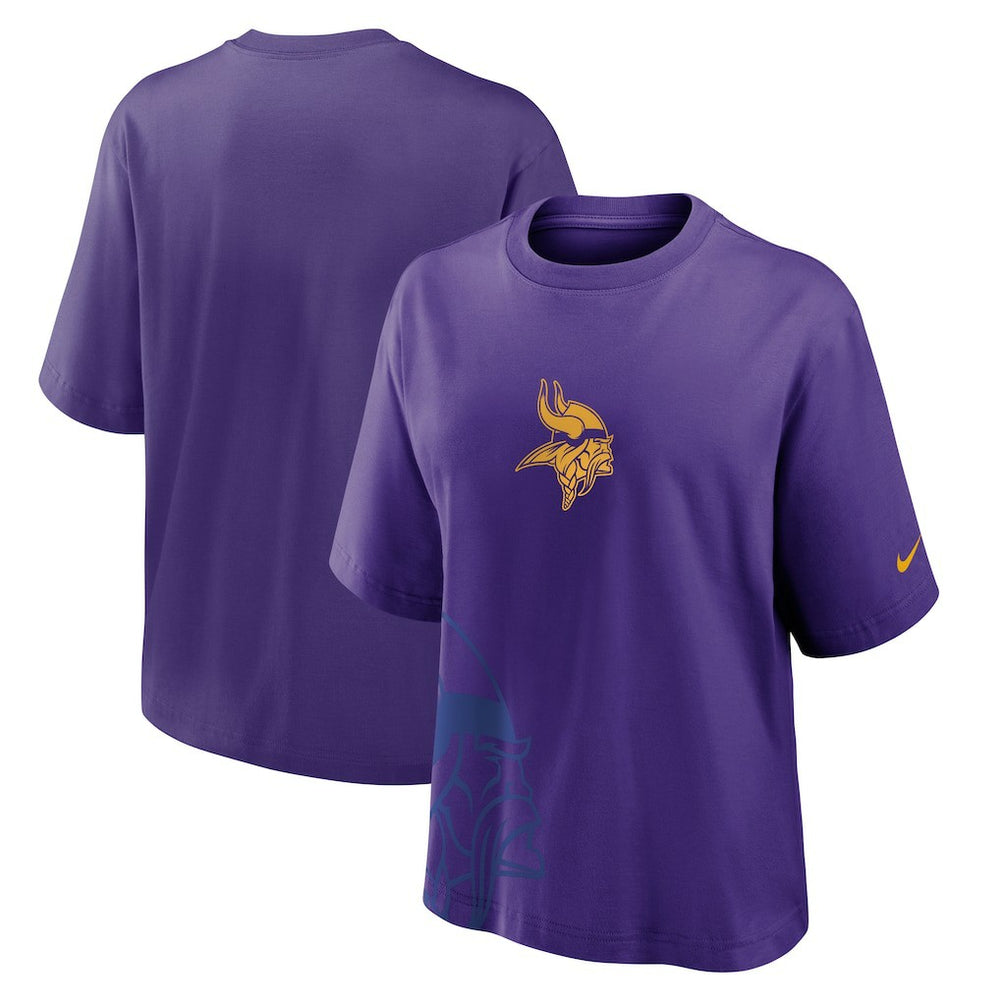 Minnesota Vikings Women's Boxy T-Shirt - Purple T-shirts