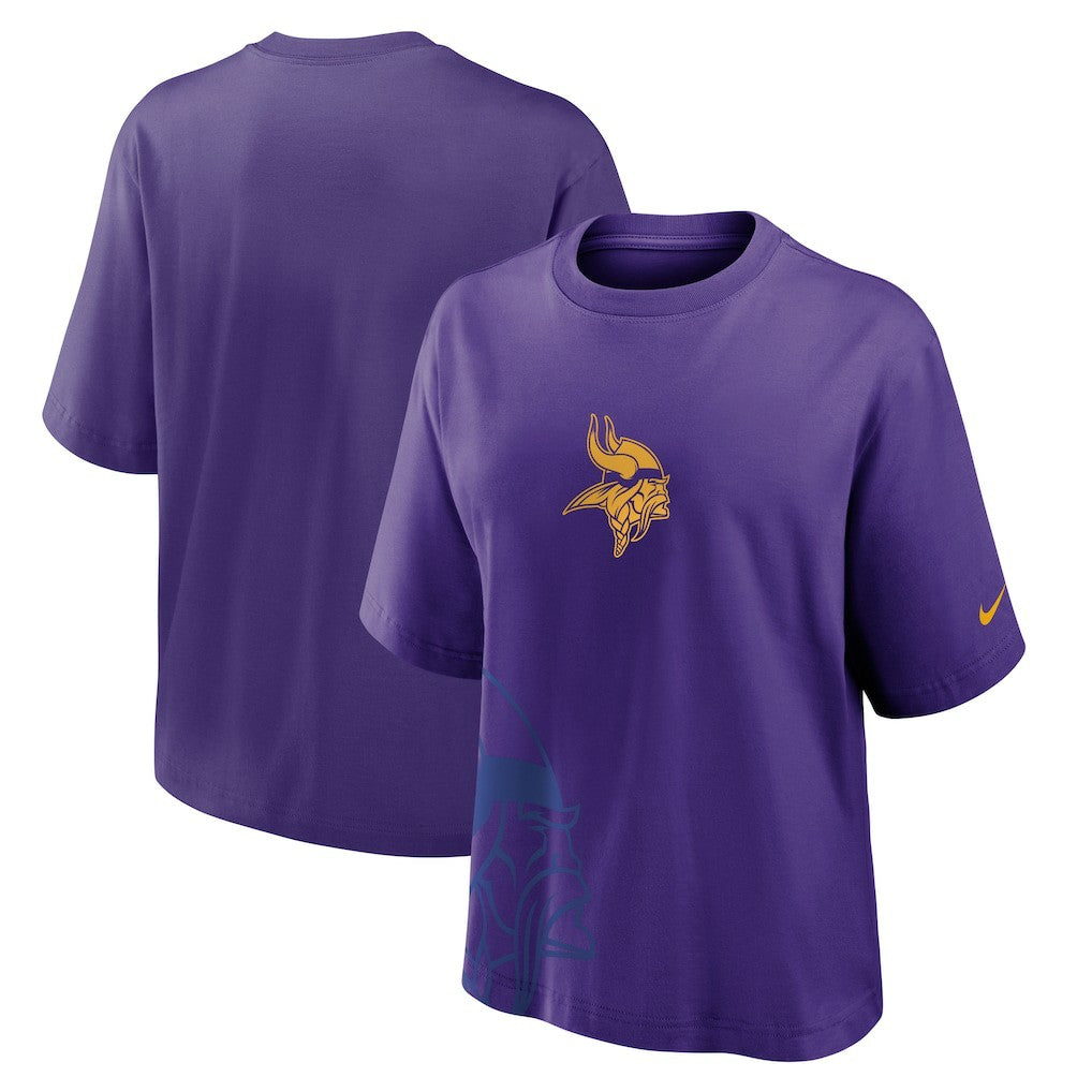 Minnesota Vikings Women's Boxy T-Shirt - Purple T-shirts