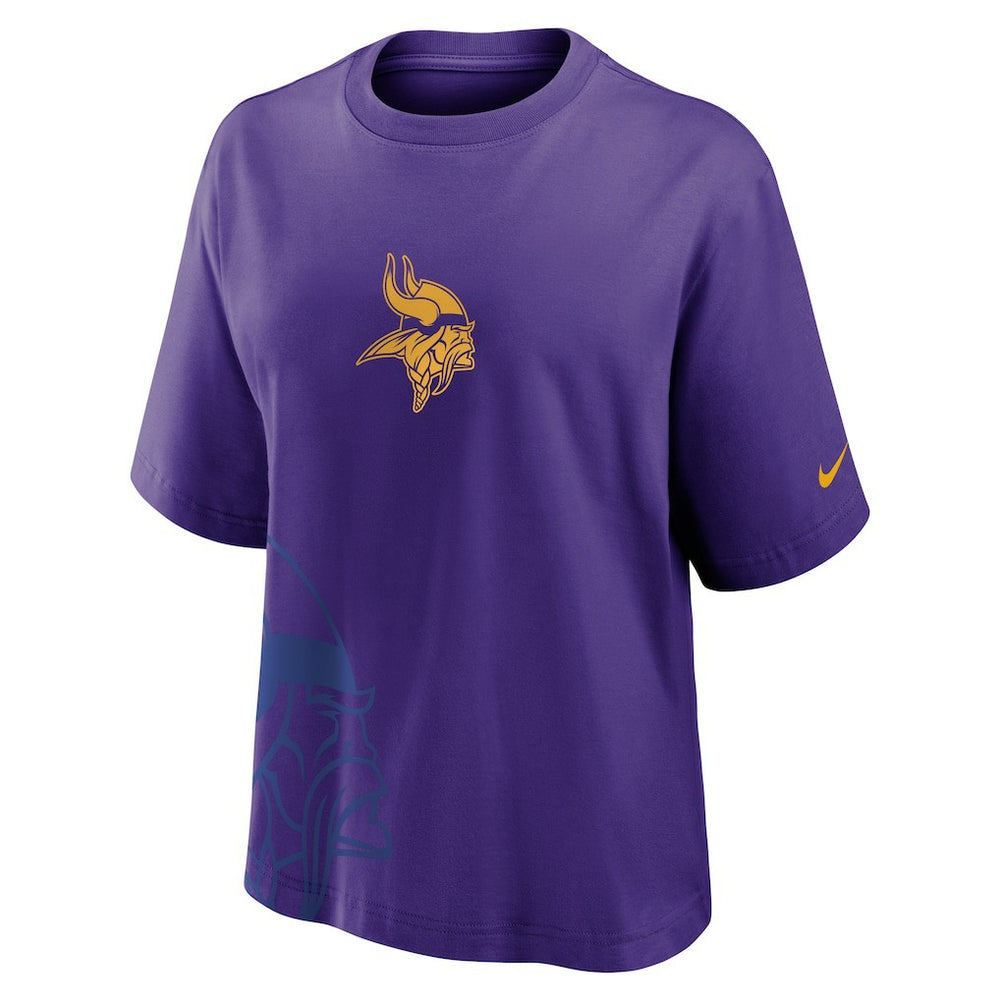 Minnesota Vikings Women's Boxy T-Shirt - Purple T-shirts