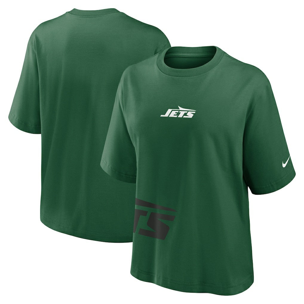 New York Jets Women's Boxy T-Shirt - Green T-shirts