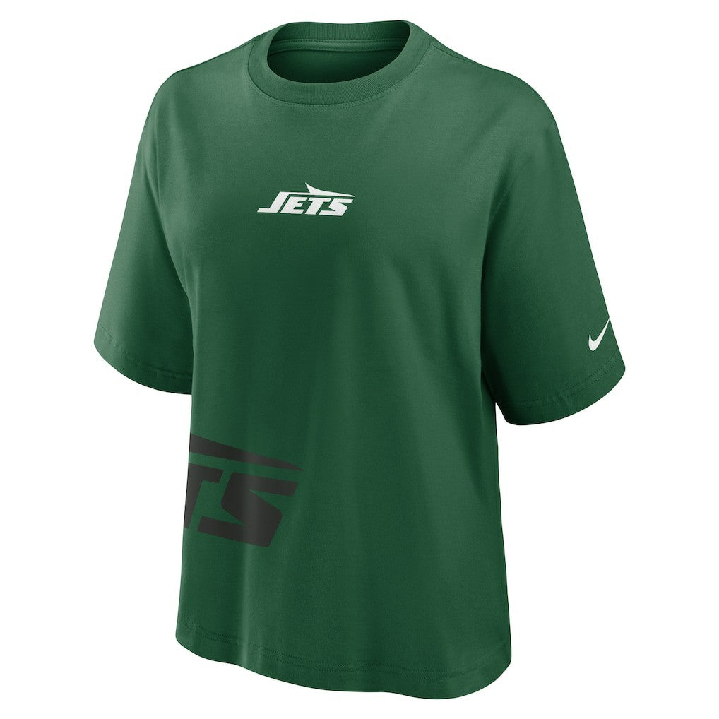New York Jets Women's Boxy T-Shirt - Green T-shirts