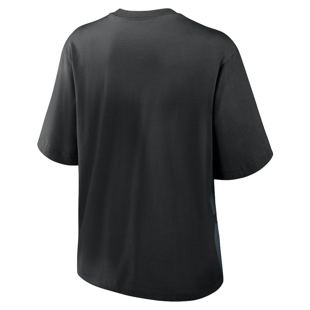 Pittsburgh Steelers Women's Boxy T-Shirt - Black T-shirts