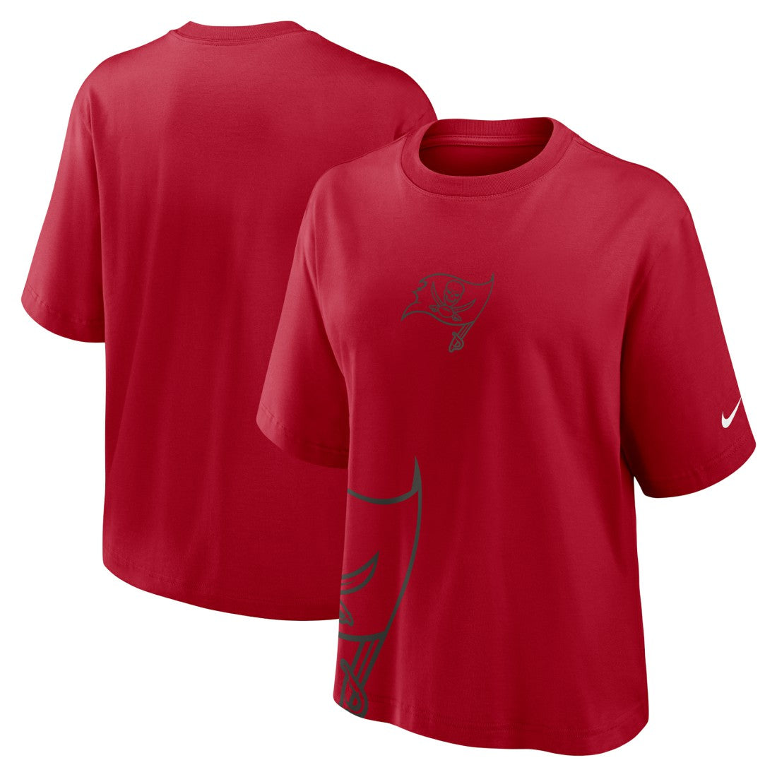 Tampa Bay Buccaneers Women's Boxy T-Shirt - Red T-shirts