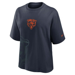 Chicago Bears Women's Boxy T-Shirt - Navy T-shirts