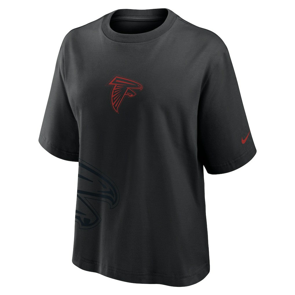 Atlanta Falcons Women's Boxy T-Shirt - Black T-shirts