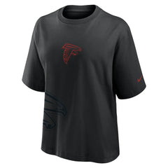 Atlanta Falcons Women's Boxy T-Shirt - Black T-shirts