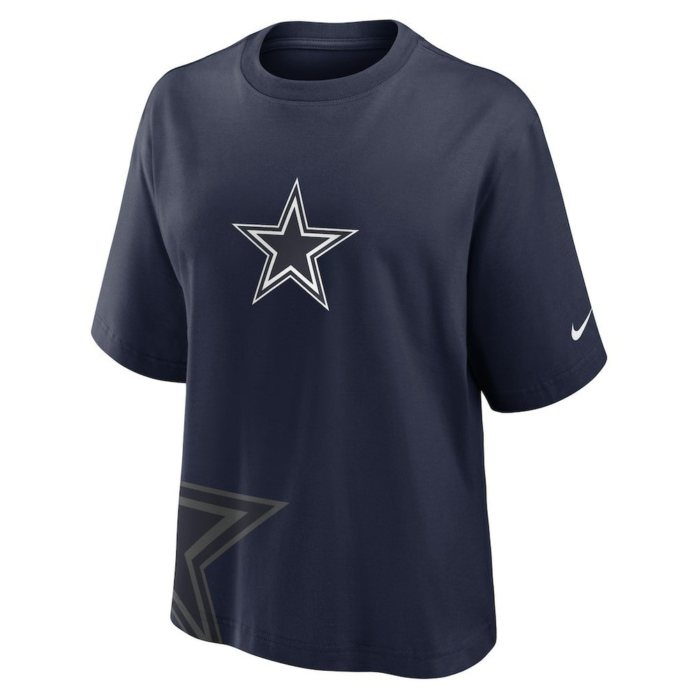 Dallas Cowboys Women's Boxy T-Shirt - Navy T-shirts