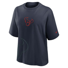 Houston Texans Women's Boxy T-Shirt - Navy T-shirts