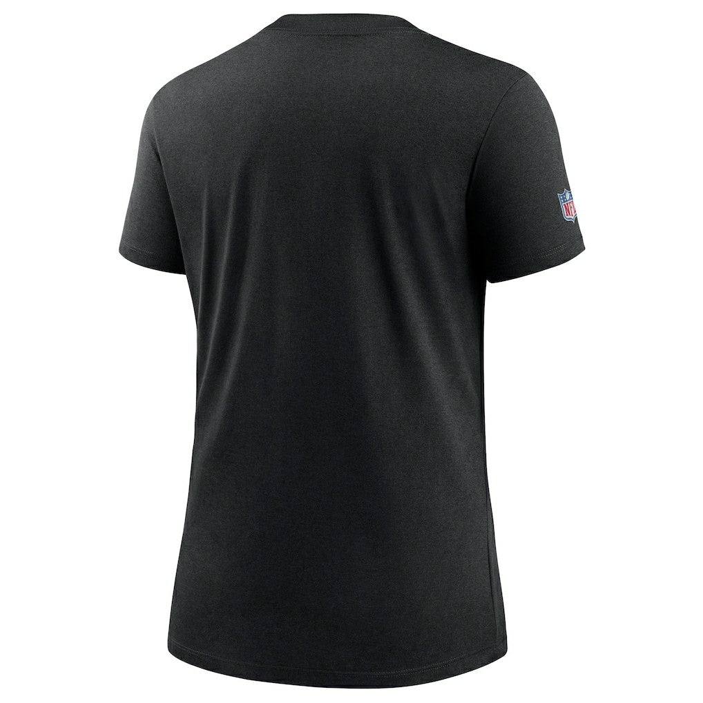 Las Vegas Raiders Women's 2024 NFL Crucial Catch Tri-Blend T-Shirt - Black T-shirts