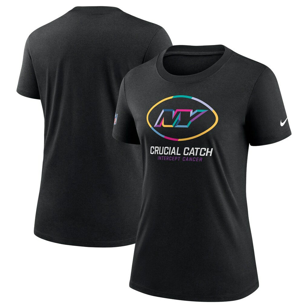 New York Jets Women's 2024 NFL Crucial Catch Tri-Blend T-Shirt - Black T-shirts