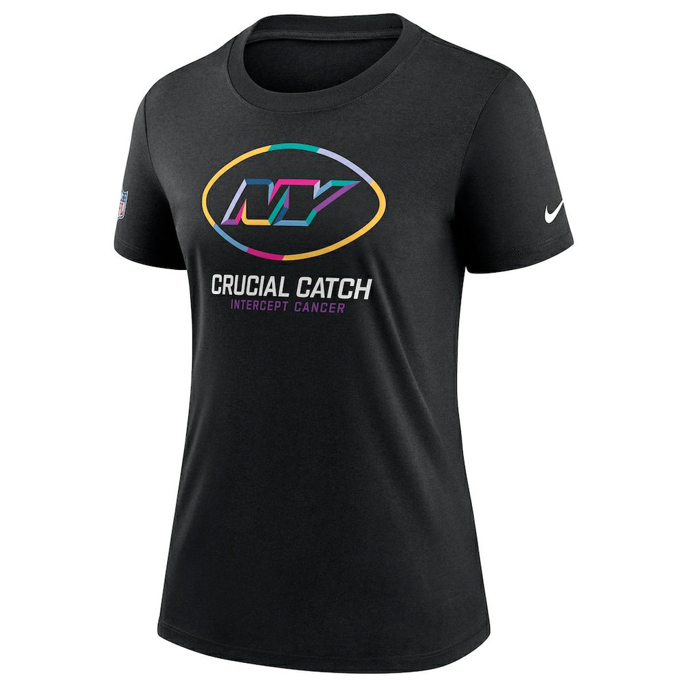 New York Jets Women's 2024 NFL Crucial Catch Tri-Blend T-Shirt - Black T-shirts