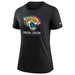 Jacksonville Jaguars Women's 2024 NFL Crucial Catch Tri-Blend T-Shirt - Black T-shirts