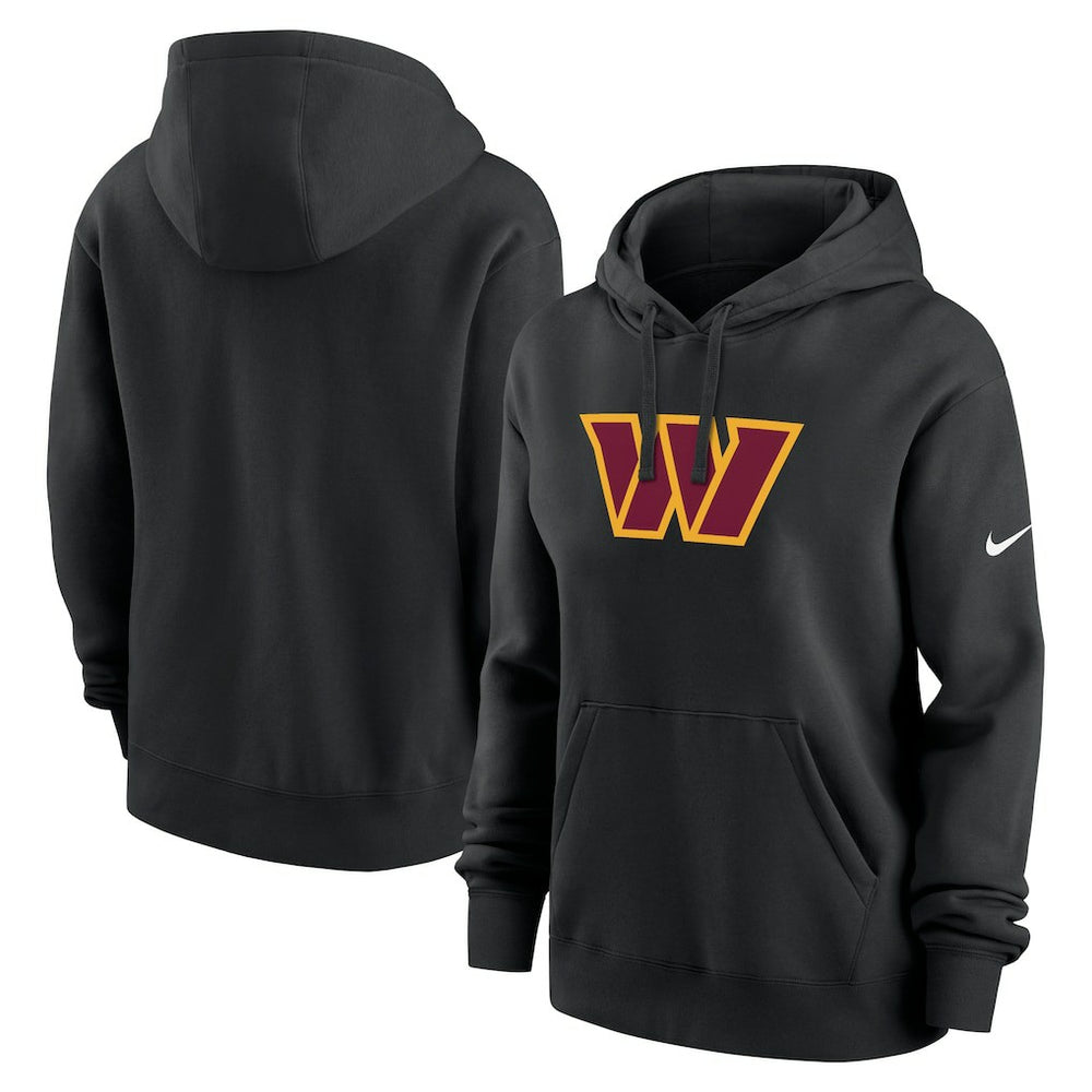 Washington Commanders Women's Club Fleece Hoodie - Black Hoodies