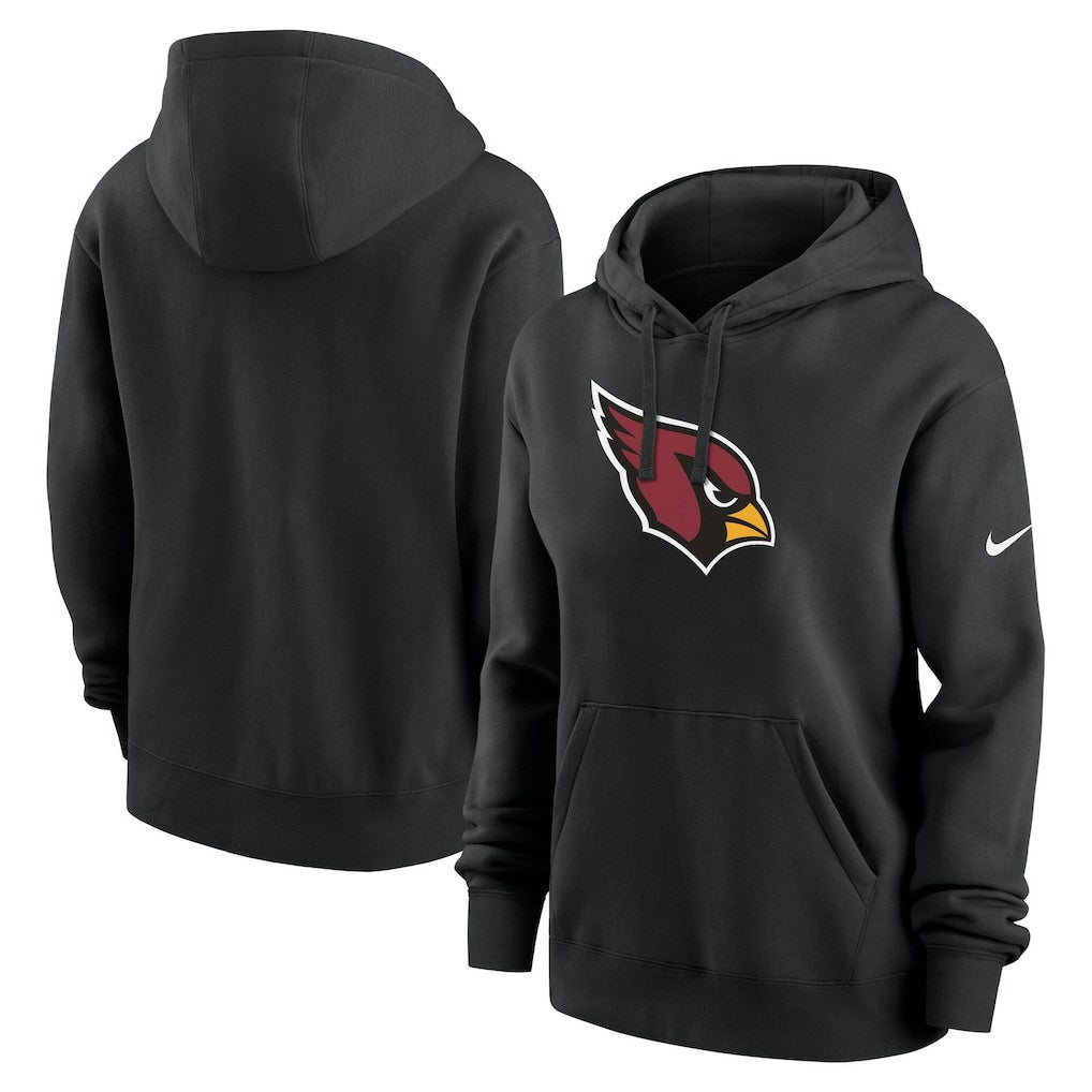 Arizona Cardinals Women's Club Fleece Hoodie - Black Hoodies