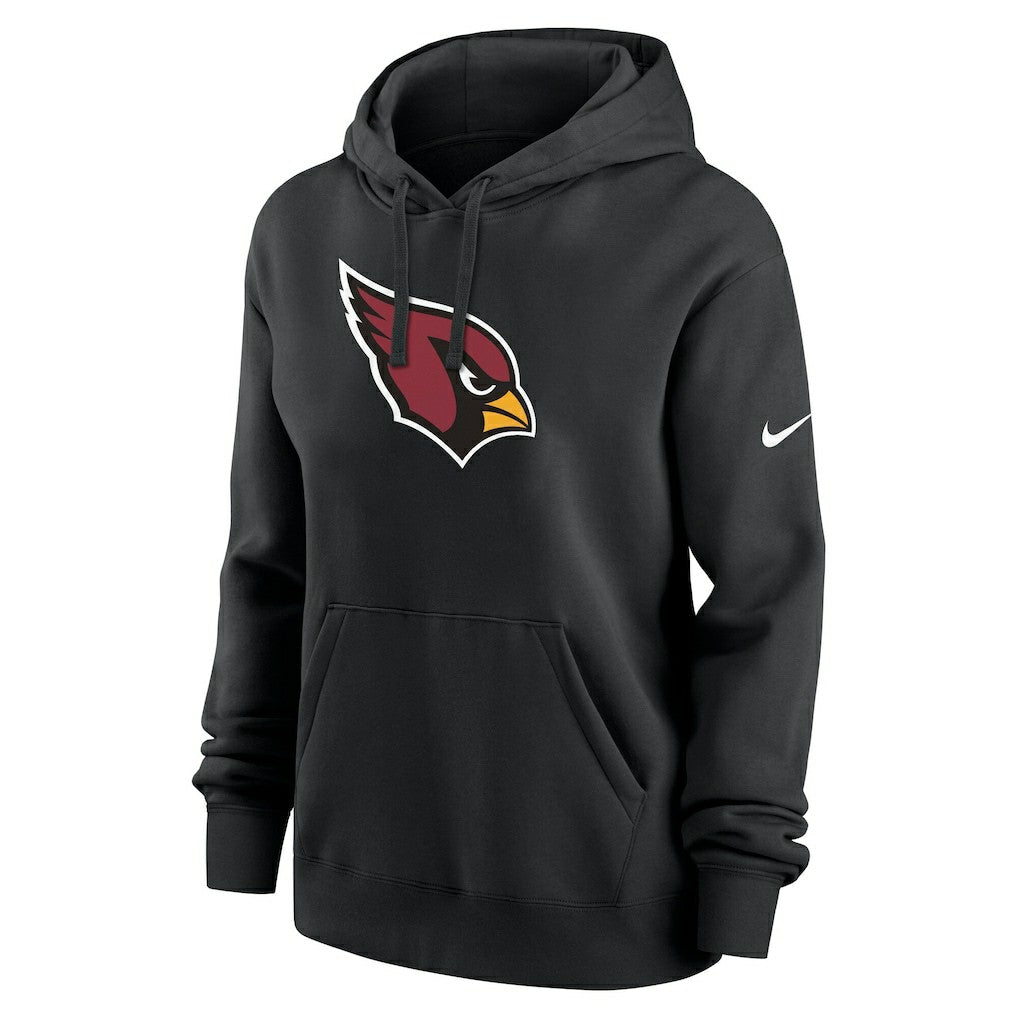 Arizona Cardinals Women's Club Fleece Hoodie - Black Hoodies