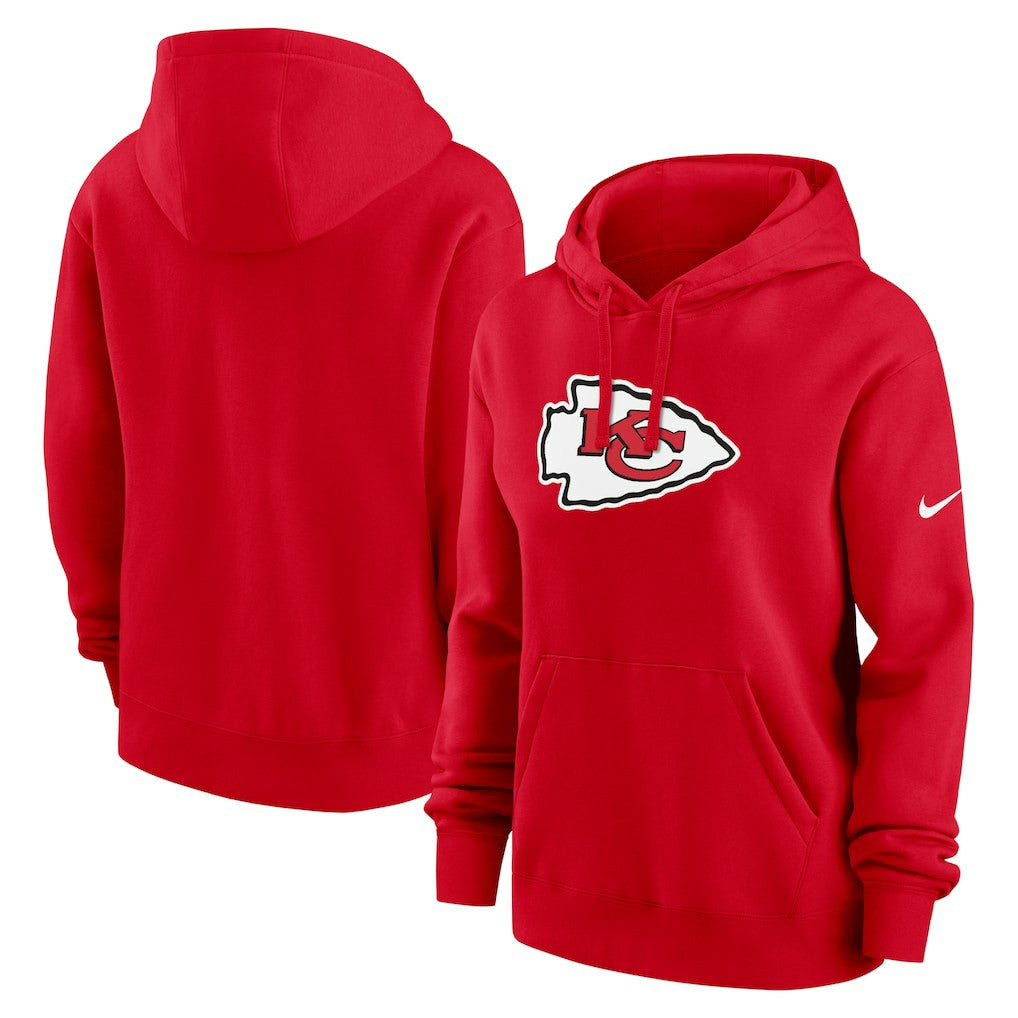 Kansas City Chiefs Women's Club Fleece Hoodie - Red Hoodies