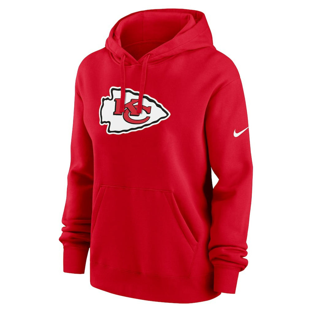 Kansas City Chiefs Women's Club Fleece Hoodie - Red Hoodies