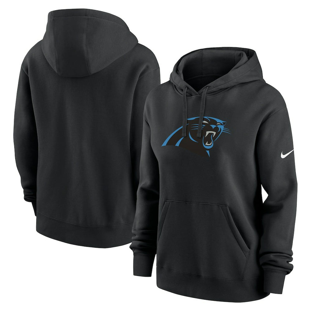 Carolina Panthers Women's Club Fleece Hoodie - Black Hoodies