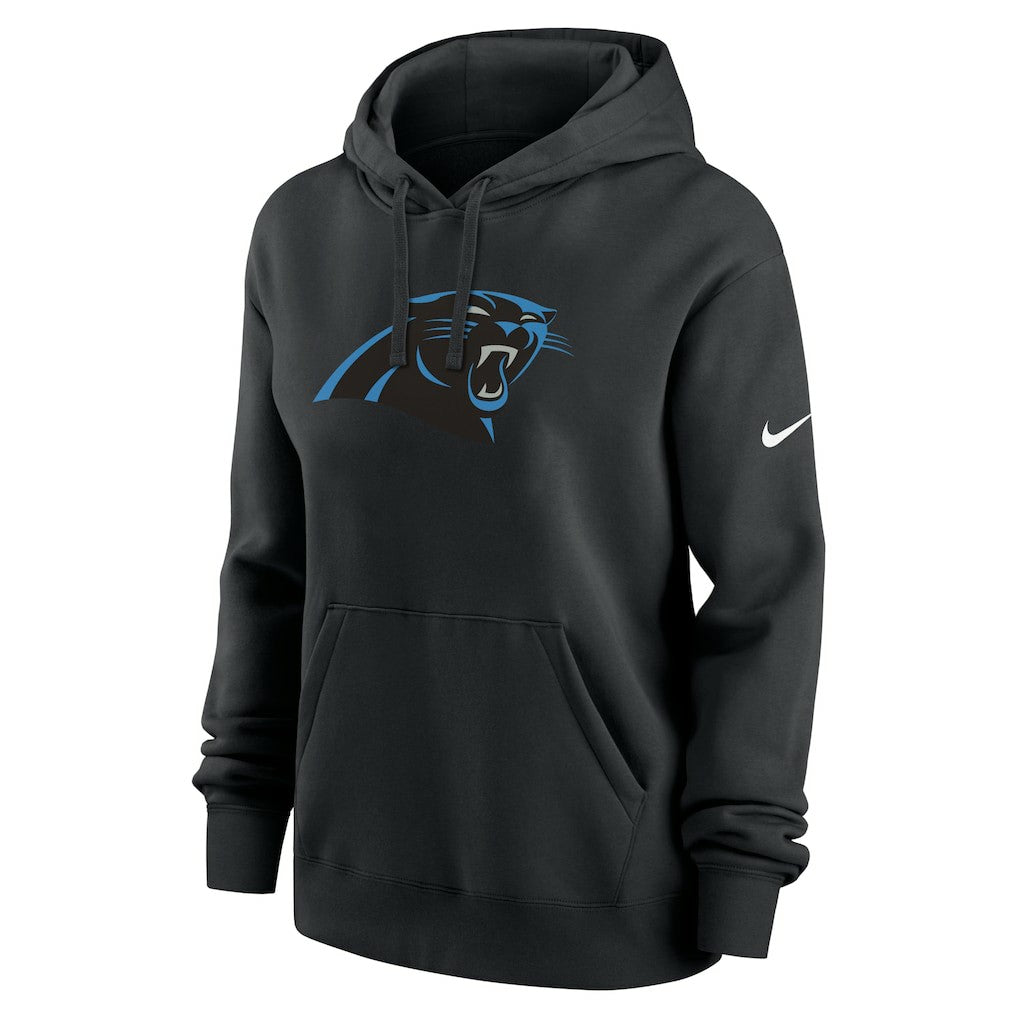 Carolina Panthers Women's Club Fleece Hoodie - Black Hoodies